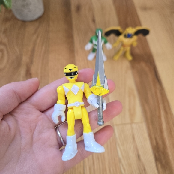 Power Rangers Imaginext Small Action Figures 3x Power Rangers & Goldar - Picture 4 of 9